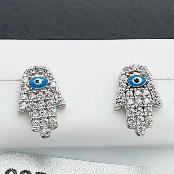 "925 sterling silver luxury CZ earrings for women/girls, Best for RJUS… - Picture 8 of 11